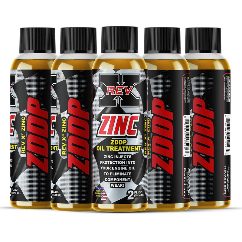 REV X REV-X Zinc ZDDP Oil Additive - 2 fl. oz. (5 Pack) - Image 1
